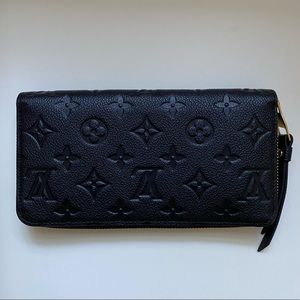 Louis-vuitton black zippy wallet M61864